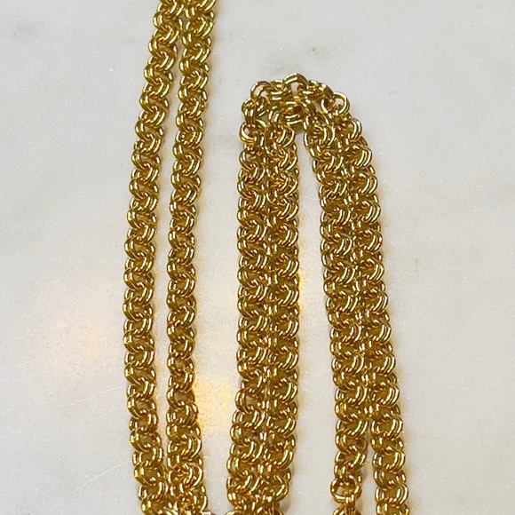 Vintage 12k GF Double Link Extra Long Gold Chain - 48” - Picture 2 of 4